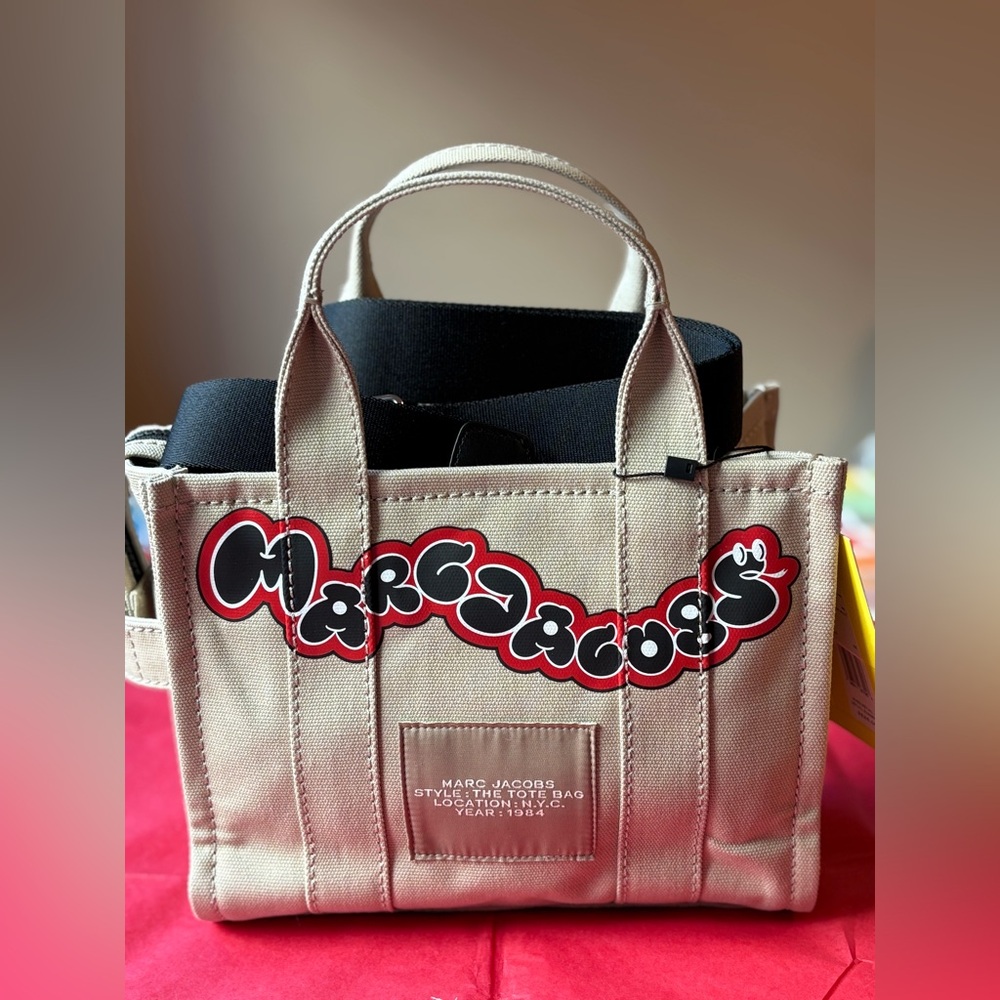🐍 MARC JACOBS LUNA NEW YEAR COLLECTION 🐍 THE SNAKE CANVAS TOTE BAG 🐍 NWT 🐍 - Picture 8 of 16